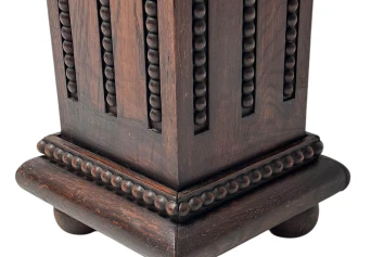 French Art Deco Pedestal with Multi-Colored Marble Top, 1930s